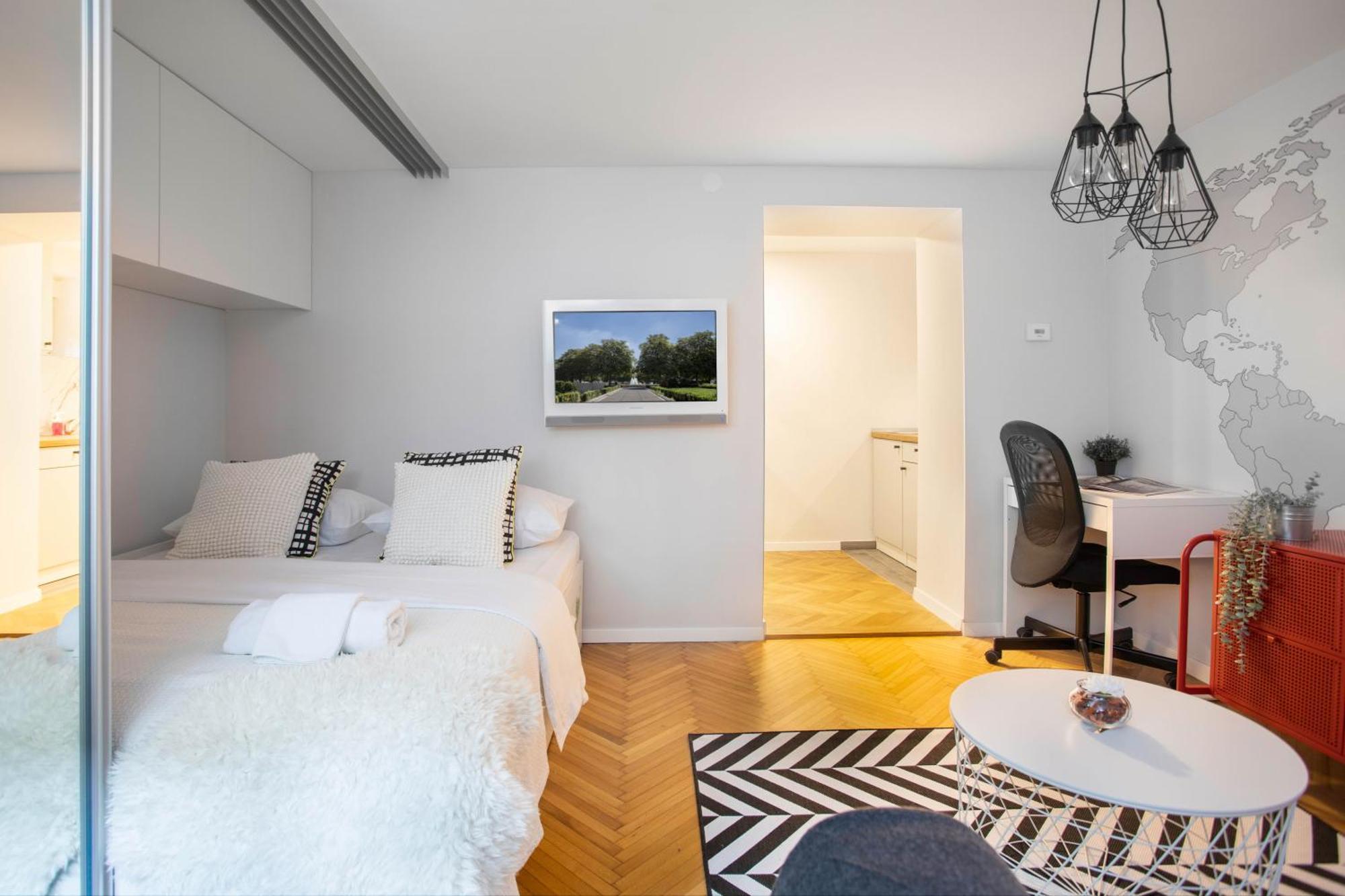Modern Studio Near British Square Zagreb Extérieur photo